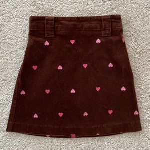 Girl’s Hartstrings Velvet Skirt with Hearts. Size:5 Perfect for Valentine's Day!